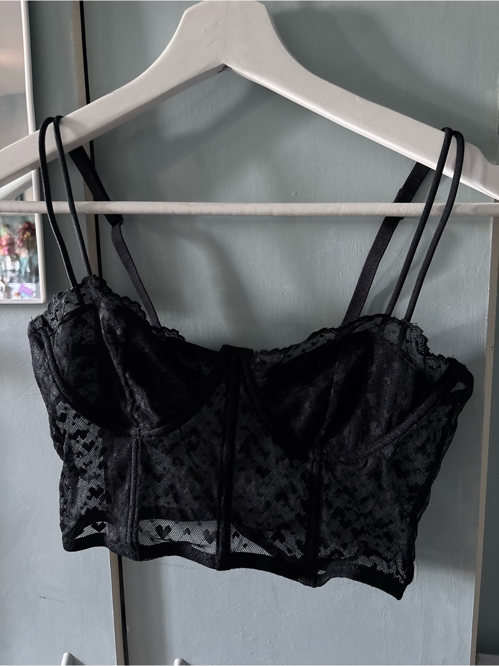 Black Lace Bralette Top